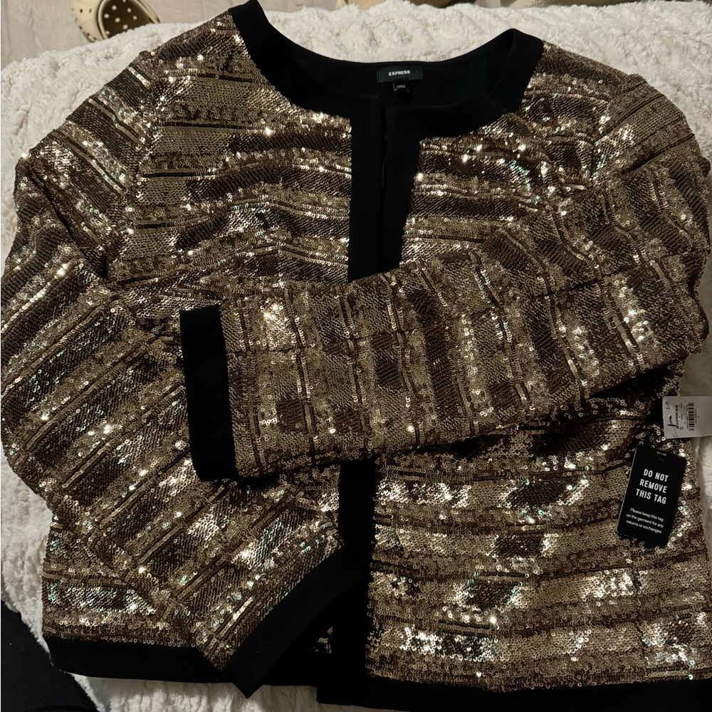 Sequin express blazer